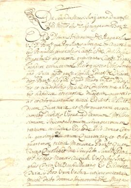 Àpoca; Jeroni de Magarola rep el pagament d'un censal de Josep Trias, marit de Elisabet Ros del Mas Corts de Gallecs