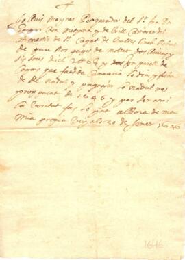 Rebut de pagament de Pau Ros al Camarer del monestir de Sant Cugat