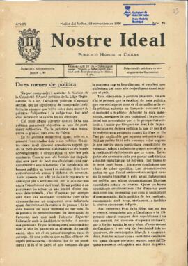 Nostre Ideal 1930-11-22