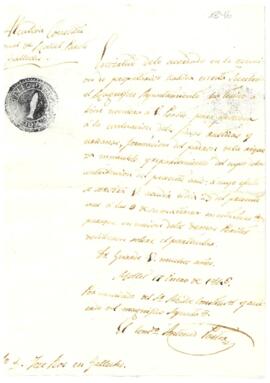 Carta a Josep Ros de Josep de Calderó