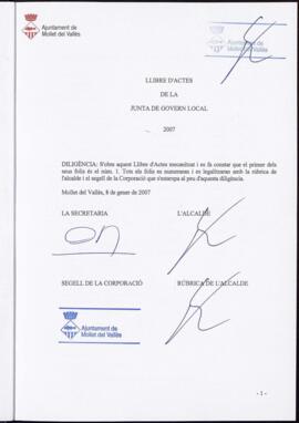 2007-01-08 Acta Junta de Govern Local