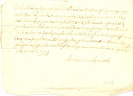Rebut de pagament de Pau Falguera a Antoni Gual notari