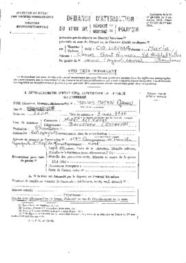 Secretariat d'Etat aux Ancients Combattants; Sol·licitud del títol de deportat polític