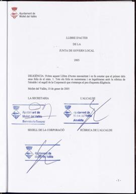 2005-01-10 Acta Junta de Govern Local