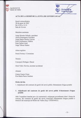 2005-01-28 Acta Junta de Govern Local