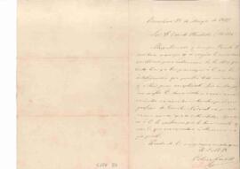 Carta del Sr. Odón al Sr. Plantada, comunicant-li que tal i com li demanà, posarà tots els seus coneixements de ciències naturals al seu servei