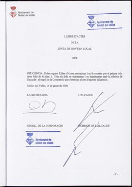 2008-01-14 Acta Junta de Govern Local