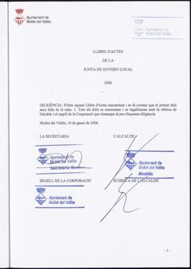 2006-01-16 Acta Junta de Govern Local